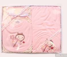 SET SOFTPINK LADYBUG/4PCS